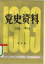 党史资料丛刊  1983年  第4辑  总第17辑