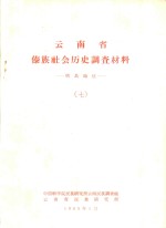 云南省傣族社会历史调查材料  耿马地区  7