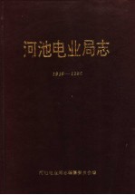 河池电业局志  1916-1986