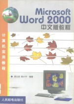 Microsoft Word 2000中文版教程