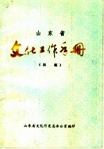 山东省文化工作手册  初稿