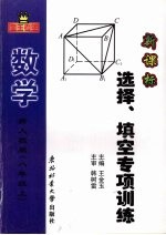 金玉考王  数学  选择、填空专项训练  八年级  上  新人教版