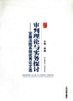 审判理论与实务探讨  安徽法院系统优秀论文选