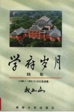 学府岁月  续集  成文山日记自选集  1988.1-1993.12