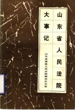 山东省人民法院大事记  1937-1983