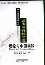 快速城镇化进程中的城市可持续交通  理论与中国实践