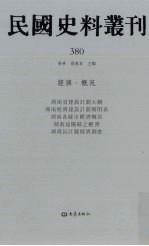 民国史料丛刊  380  经济·概况