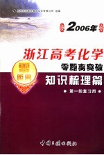 2006年浙江高考化学零距离突破：知识梳理篇  1  第一轮复习用