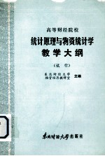 高等财经院校  统计原理与物资统计学教学大纲  （试行）