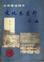 山东省淄博市文化志资料汇编  中