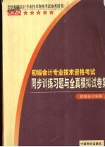 初级会计技术资格考试同步训练习题与全真模拟试卷集  初级会计实务