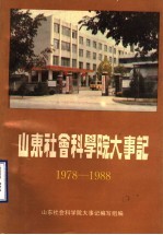 山东社会科学院大事记  1978-1988