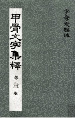 甲骨文字集释  第2、3卷