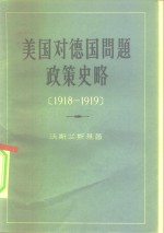 美国对德国问题政策史略  1918-1919