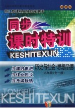 同步课时特训  历史与社会·思想品德  九年级  全1册