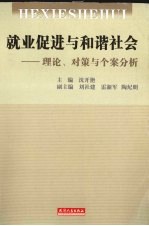 就业促进与和谐社会  理论、对策与个案分析