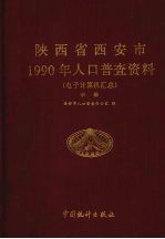 陕西省西安市1990年人口普查资料  电子计算机汇总  中