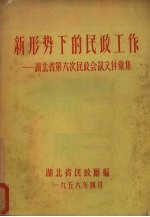 新形势下的民政工作  湖北省第六次民政会议文件汇编