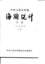 中国海关统计年鉴  1994  上