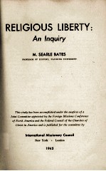 RELIGIOUS LIBERTY: An Inquiry