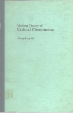 Modern Theory of Critical Phenomena