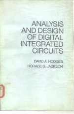 ANALYSIS AND DESIGN OF DIGITAL INTEGRATED CIRCUITS