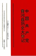 中国共产党青河县历史大事记  1949.10-1997.9