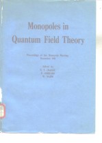 Monopoles in Quantum Field Theory