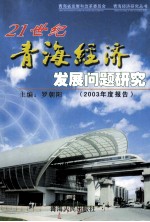 21世纪青海经济发展问题研究  2003年度报告