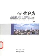 晋城市统计分析报告集  2012  下