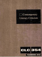 contemporary literary criticism  volume 354  yearbook 2012