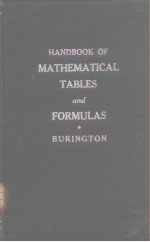 Handbook of mathematical tables and formulas