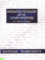 Information techmology and the future enterprise：new models for managers