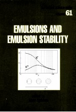 EMULSIONS AND EMULSION STABILITY