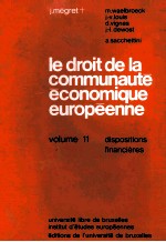 LE DROIT DE LA COMMUNAUTE ECONOMIQUE EUROPEENNE 11