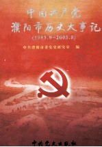 中国共产党濮阳市历史大事记  1983.9-2003.8