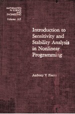 INTRODUCTION TO SENSITIVITY AND STABILITY ANALYSIS IN NONLINEAR PROGRAMMING