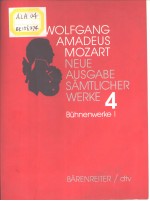 WOLFGANG AMADEUS MOZART NEUE AUSGABE SAMTLICHER WERKE  4