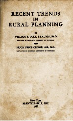 RECENT TRENDS IN RURAL PLANNING