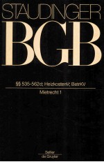 KOMMENTAR ZUM BURGERLICHEN GESETZBUCH MIT EINFUHRUNGSGESETZ UND NEBENGESETZEN BUCH 2  §§535-562d