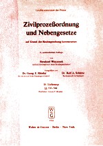 Zivilprozessordnung und Nebengesetze