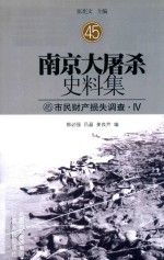 南京大屠杀史料集  45  市民财产损失调查·4