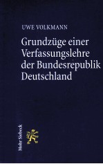 GRUNDZUGE EINER VERFASSUNGSLEHRE DER BUNDESREPUBLIK DEUTSCHLAND