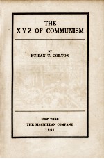 THE XYZ OF COMMUNISM