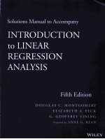 SOLUTIONS MANUAL TO ACCOMPANY INTRODUCTION TO LINEAR REGRESSION ANALYSIS  FIFTH EDITION