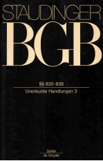 KOMMENTAR ZUM BURGERLICHEN GESETZBUCH MIT EINFUHRUNGSGESETZ UND NEBENGESETZEN BUCH 2 §§830-838