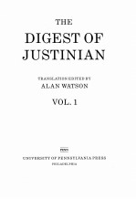 THE DIGEST OF JUSTIONIAN