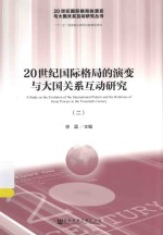 20世纪国际格局的演变与大国关系互动研究  2