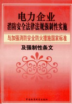 电力企业消防安全法律法规强制性实施与加强消防安全防火措施国家标准及强制性条文  第1卷