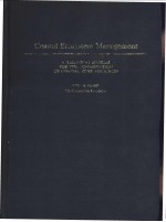 Coastal Ecosystem Management A TECHNICAL MANUAL FOR THE CONSERVATION OF COASTAL ZONE RESOURCES